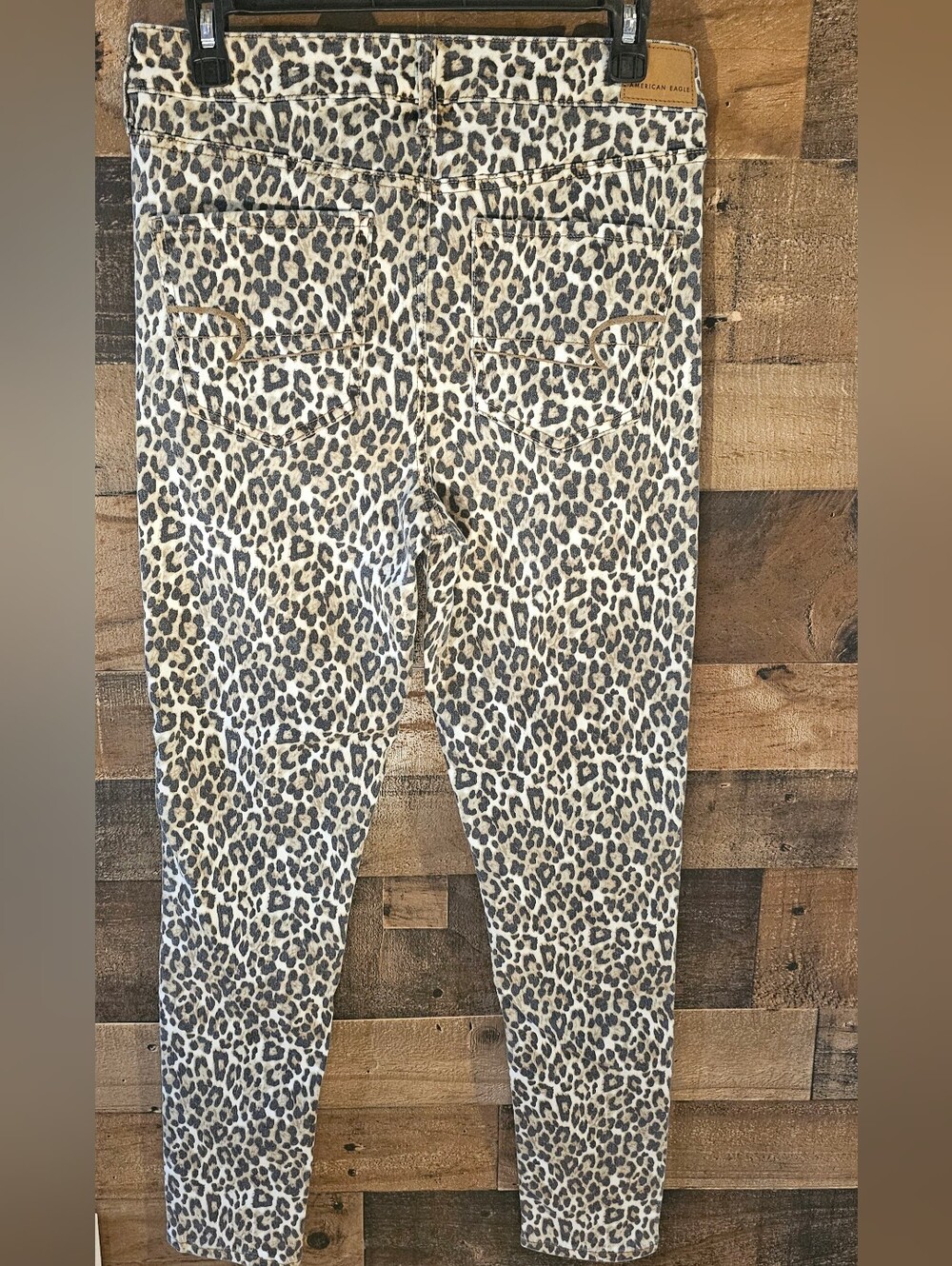 American Eagle AE Leopard Hi Rise Jeggings 10 R